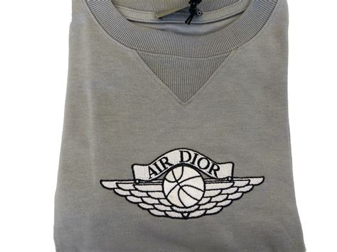 jordan dior tee|Dior Dior x Jordan Navy 'Air Dior' Long Sleeve Mock T.